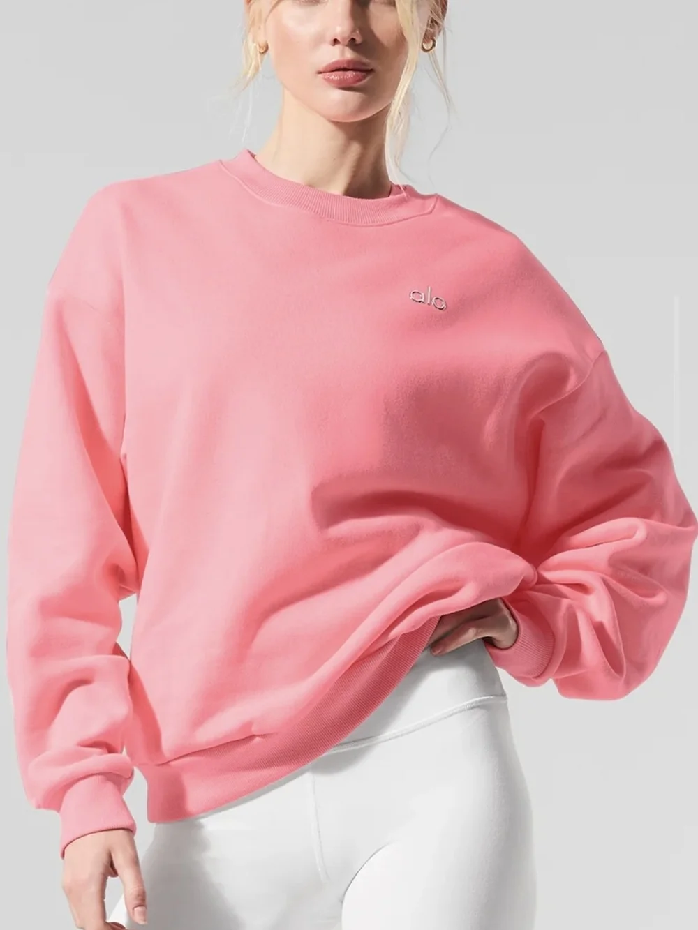 Accolade Crew Neck Pullover - Neon Bubblegum